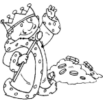 Dibujo para colorear Rey Chaparro Dibujo De Un Rey Enanito Para Pintar Y Colorear
