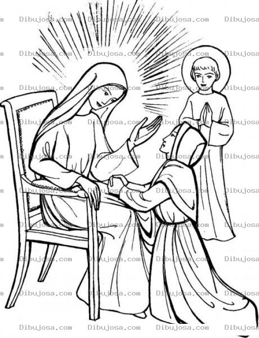 Dibujo para colorear La Santa Catalina Hija De Rey Dibujo De La Santacatalina Para Pintar Y Colorear