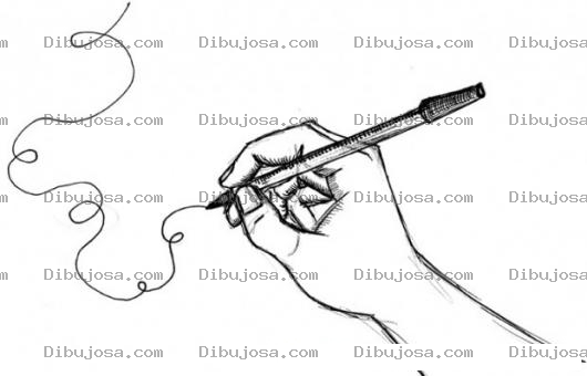 Dibujo para colorear Dibujo De Mano Dibujando Un Garabato Para Pintar Y Colorear Dibujo A Mano Alzada