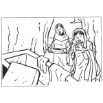 Dibujo para colorear Tumba De Jesus Resucitado Para Pintar Y Colorear El Sepulcro De Cristojesus