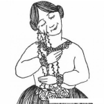 Dibujo para colorear Rosas Invertidas Dibujo De Una Mujer Abrazando Rosas Viendo Para Abajo Para Pintar Y Colorear Rosas Alrevez