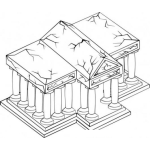 Dibujo para colorear Templo Minerva De Chiquimula Para Colorear