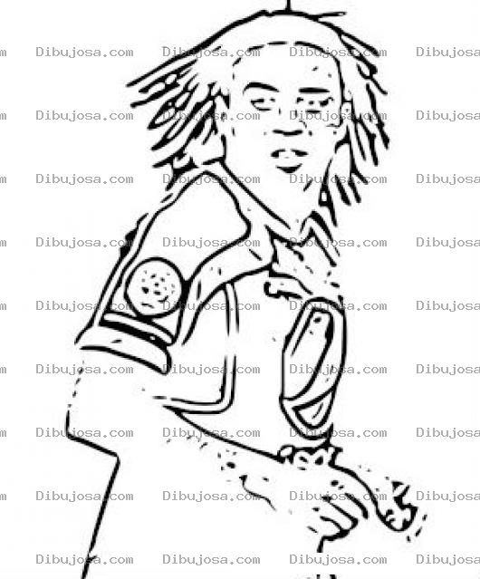 Dibujo para colorear Elpandoramirez Dibujo De Guillermo El Pando Ramirez Legendario Jugador Del Futbol De Guatemala Para Pintar Y Colorear Al Pando De Guatemala