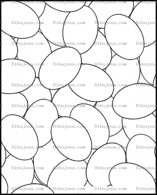 Dibujo para colorear Muchos Huevos Dibujo De Huevos Para Pintar Y Clorear Bastantes Huevos