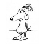 Dibujo para colorear Perro Aburrido Guau Guau Dibujo De Un Chucho Aburrido Para Colorear Aburrimiento Guauguau