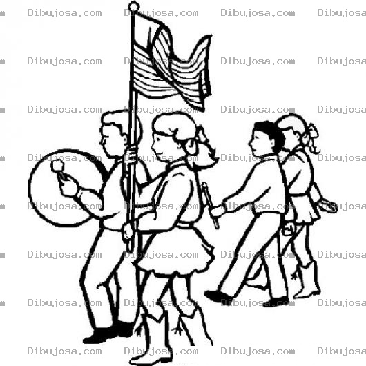 Dibujo para colorear Colorear Desfile