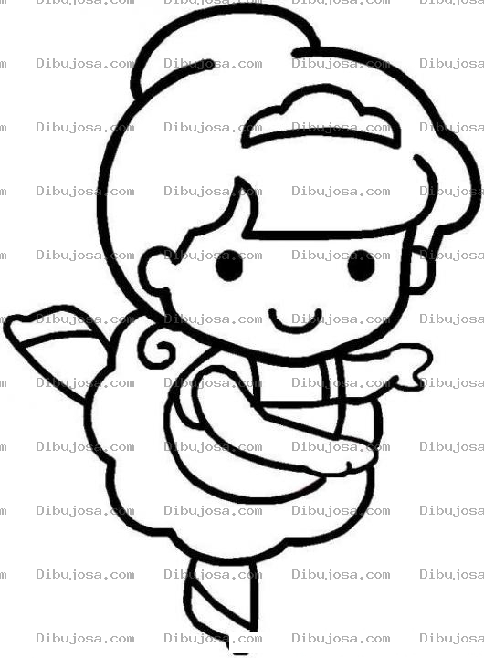 Dibujo para colorear Colorear Nena Valetista