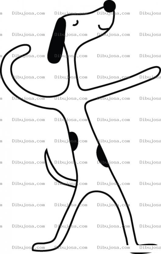 Dibujo para colorear Perro Ganador Para Colorear