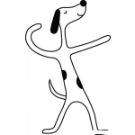 Dibujo para colorear Perro Ganador Para Colorear