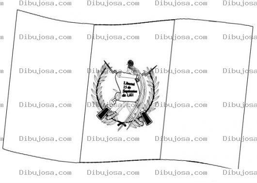 Dibujo para colorear Pintar Bandera De Guatemala Dibujo De La Bandera De Guatemala Para Colorear Online Gratis