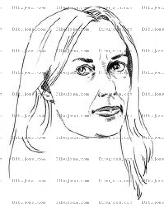 Dibujo para colorear Rubia Adulta Dibujo De Una Rubia Cincuentona Para Pintar Y Colorear A Una Senora Rubia Con Arrugas Guerona Canchona Chelona