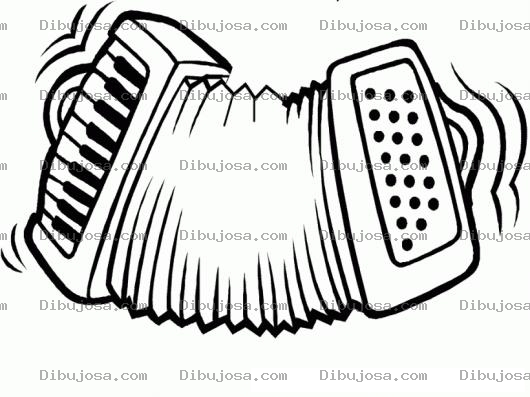 Dibujo para colorear Pianoacordeon Dibujo De Piano Acordeon Para Pintar Y Colorear Acordeonpiano Pianoacordion