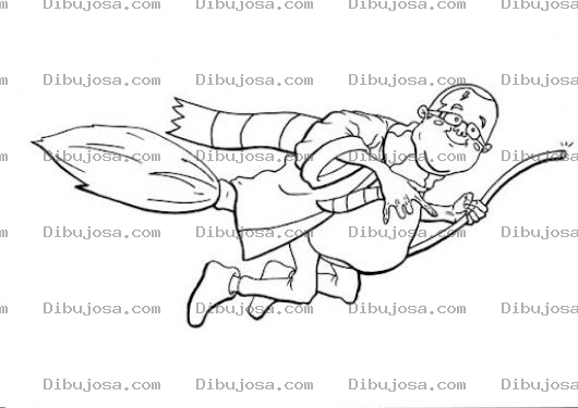 Dibujo para colorear Gordito Volador Para Pintar Y Colorear