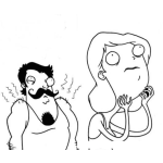 Dibujo para colorear Dibujo De Mujer Desesperada De Un Marido Borracho Sucio Y Machista Para Pintar Y Colorear