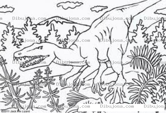 Dibujo para colorear Colorear Tiranosauro Rex