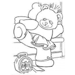 Dibujo para colorear Dibujo De Osita Baletista Para Pintar Y Colorear Osa Bailarina