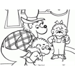 Dibujo para colorear Ositos Berenstein Para Pintar Y Colorear Dibujo De La Familia De Osos Berenstain