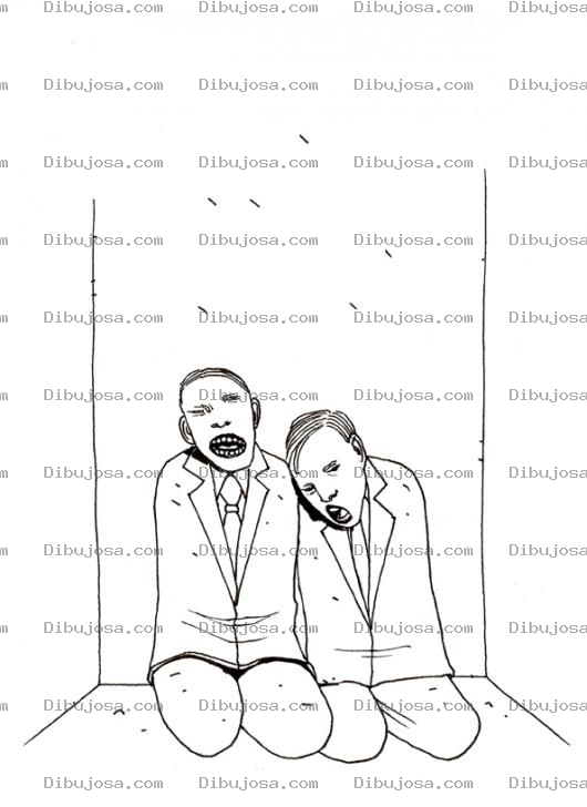 Dibujo para colorear Hombres Torturados Y Encarcelados Para Pintar Y Colorear