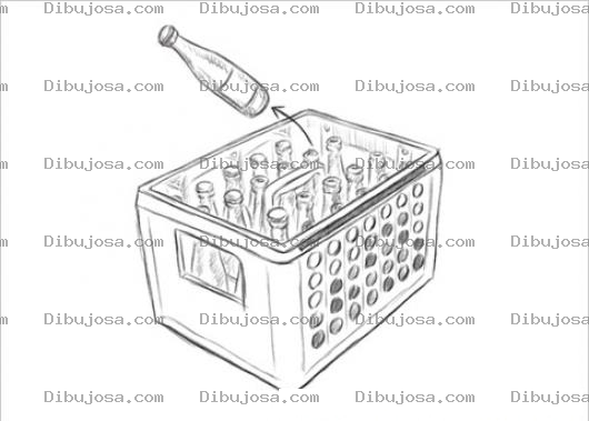 Dibujo para colorear Caja De Cervezas Para Pintar Y Colorear