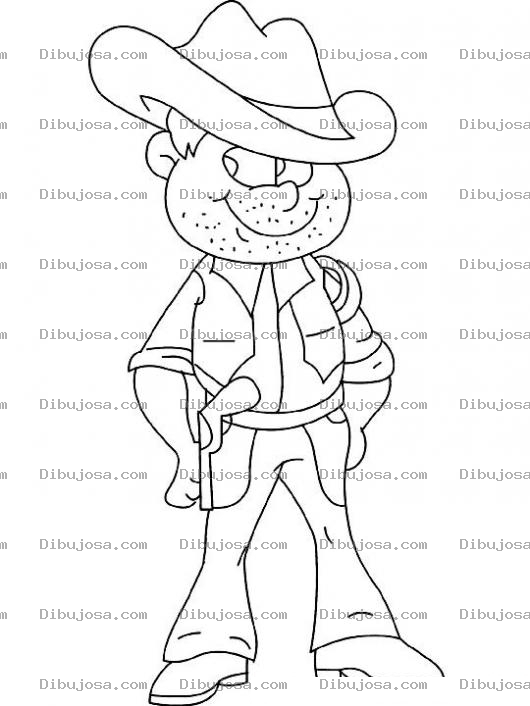 Dibujo para colorear Colorear Vaquerito Simpatico