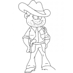 Dibujo para colorear Colorear Vaquerito Simpatico