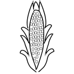 Dibujo para colorear Elote Cocido Para Colorear