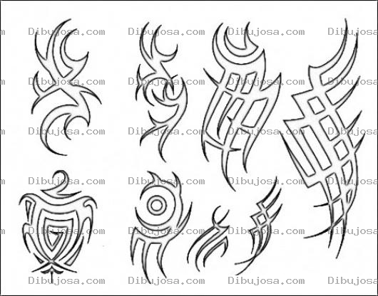 Dibujo para colorear Dibujos De Tatuajes De Brazo Para Transferir Calcar Pintar Y Colorear