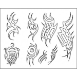 Dibujo para colorear Dibujos De Tatuajes De Brazo Para Transferir Calcar Pintar Y Colorear
