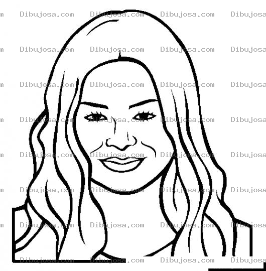 Dibujo para colorear Mirandacosgrove Dibujo De Miranda Cosgrove Para Pintar Y Colorear