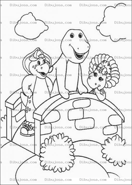 Dibujo para colorear El puente de Barney