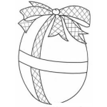 Dibujo para colorear In Regalo Deahuevo Dibujo De Un Huevo Envuelto Como In Regalo Para Colorear