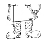Dibujo para colorear Botas De General Para Pintar Y Colorear
