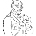 Dibujo para colorear Soldadoguapo Dibujo De Un Soldado Guapo Para Pintar Y Colorear Capitan Apuesto