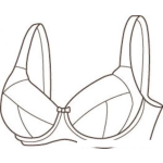 Dibujo para colorear Dibujo De Un Sosten Copa D Para Pintar Y Colorear Brasier De Mujer