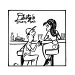 Dibujo para colorear Declaracion Imprudente Dibujo De Un Hombre Insensato Dando Un Anillo De Compromiso A Una Mujer En Un Bar Para Pintar Y Colorear Un Anticipado Y Rotundo No Gracias