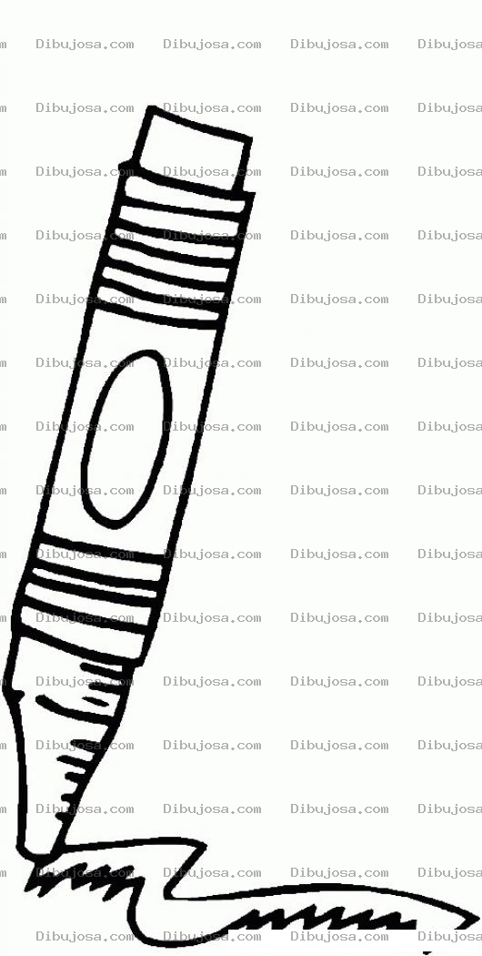 Dibujo para colorear Colorear crayon de cera
