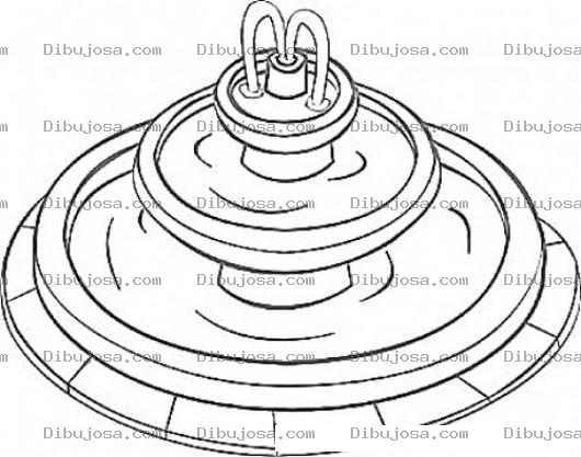 Dibujo para colorear Alla En La Fuente Habia Un Chorrito Se Hacia Grandote Y Se Hacia Chiquito Estaba De Mal Humor Pobre Chorrito Tenia Calor Dibujo De Una Fuente De Jardin Para Pintar Y Colorear Fuente Decorativa Allaenlafuente