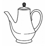 Dibujo para colorear La Jarrillita Dibujo De Una Jarra Tetera Para Pintar Y Colorear Lajarrillita