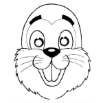 Dibujo para colorear Mascaradeconejo Dibujo De Una Mascara De Conejo Para Imprimir Recortar Pintar Y Colorear Conejosinorejas Conejito Sin Orejas