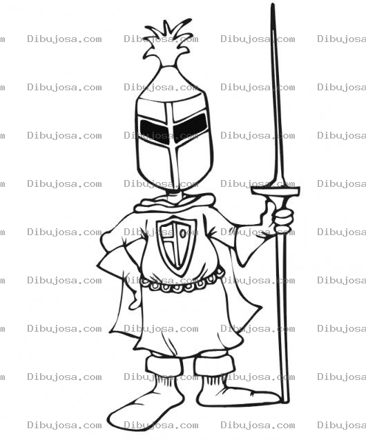 Dibujo para colorear Dibujo De Caballero Enmascarado Para Pintar Y Colorear