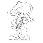Dibujo para colorear Colorear Soldado de la Revolucion Mexicana