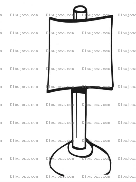 Dibujo para colorear Dibujo De Un Rotulo En Blanco Para Pintar Y Colorear