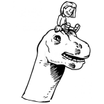 Dibujo para colorear Tocho Y Dinosaurio Dibujo De KaijiOhji Tosho Y Su Dinosaurio Para Pintar Y Colorear Al Principe Dinosaurio O Monsterprince Que Era Un Nino Sentado En La Cabeza De Un Dinosario Kaiji Ohji Takeru y Nessie Takeruynesi en canal 5 de guatemala