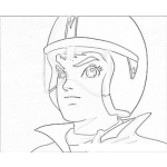 Dibujo para colorear Dibujo De Meteoro El Corredor De Autos Para Pintar Y Colorear