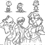 Dibujo para colorear Dibujo De Charlie Brown Y Sus Amigos Pero Ya Adolecentes Para Pintar Y Colorear Charlybrown 2012