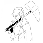 Dibujo para colorear Dibujo De Chico Lenador Para Pintar Y Colorear