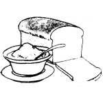 Dibujo para colorear Dibujo E Pan Y Manteca Para Pintar Y Colorear
