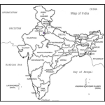 Dibujo para colorear Mapa De India Para Pintar Y Colorear Mapadeindia