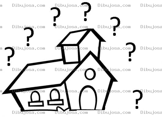 Dibujo para colorear Iglesia Dudosa Dibujo De Una Iglesia Llena De Dudas Para Pintar Y Colorear
