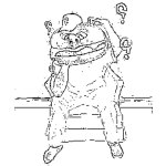 Dibujo para colorear Caradehamburguesa Dibujo De Un Hombre Cara De Hamburguesa Para Pintar Y Colorear Hombrehamburguesa Hamburguesaman